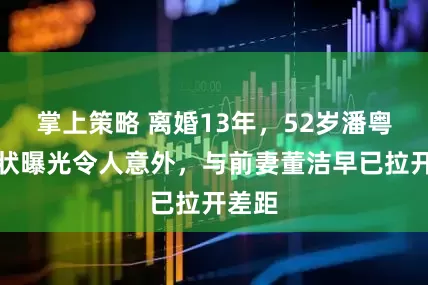 掌上策略 离婚13年，52岁潘粤明现状曝光令人意外，与前妻董洁早已拉开差距
